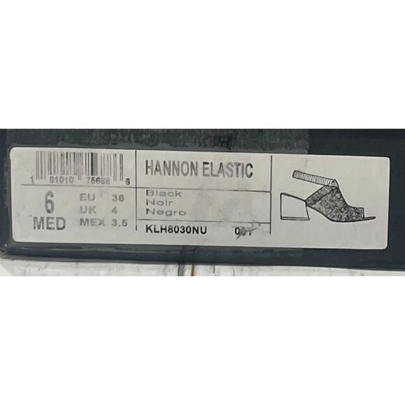 Kenneth Cole New York Women's Hannon Elastic Strap Sandals - Black 6M - Picture 6 of 10